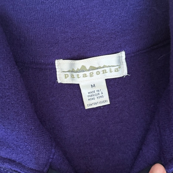 Vintage Patagonia boiled wool zip-neck pullover size M - Picture 2 of 6